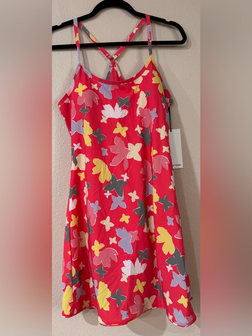 Outdoor Voices The Exercise Dress Slice of Life Pink Butterfly Floral NWT M